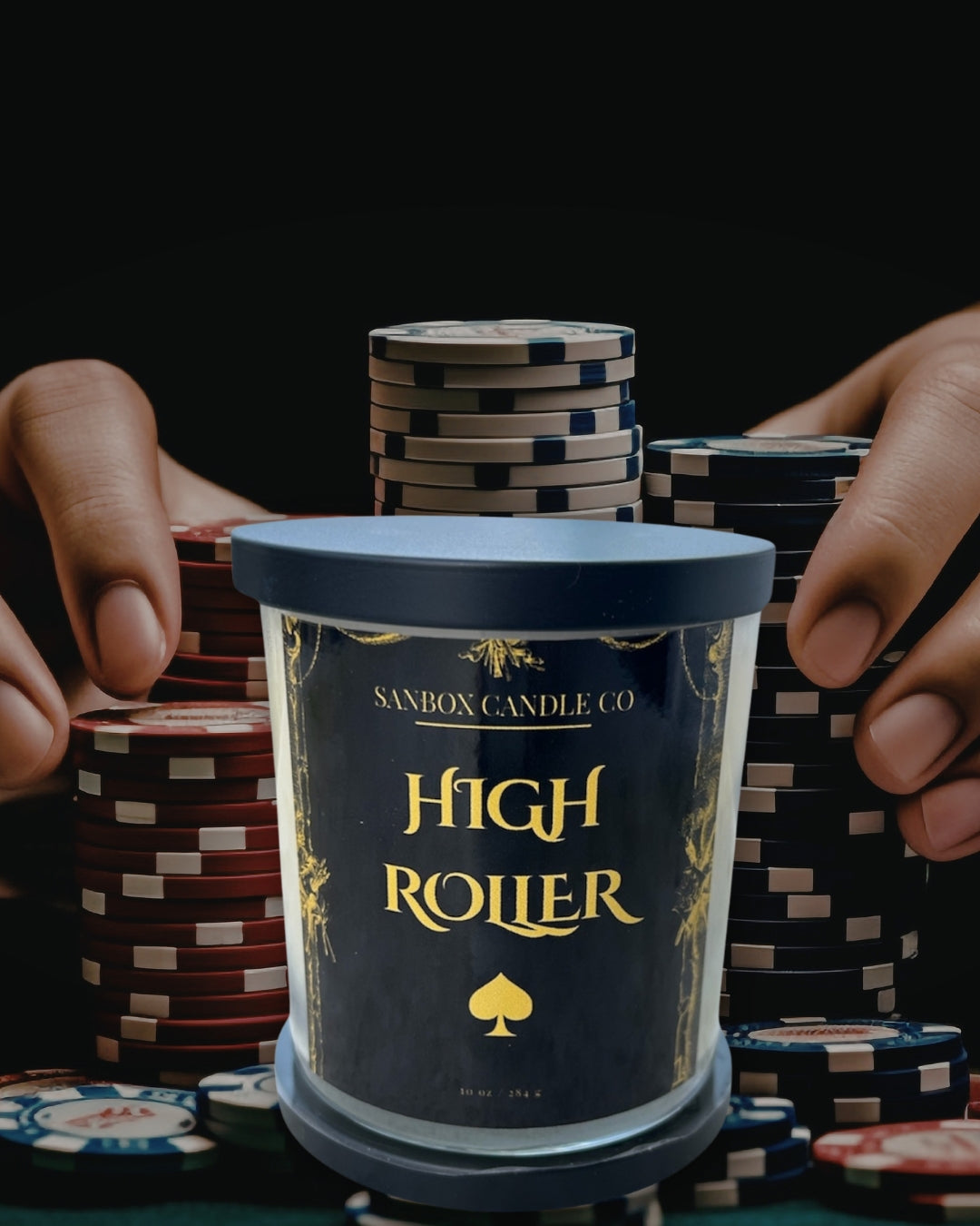 candle High Roller casino candle Vegas candle gift candle gift for her gift for him gift for dad gift for mom luxury candle home fragrance soy candle casino gift