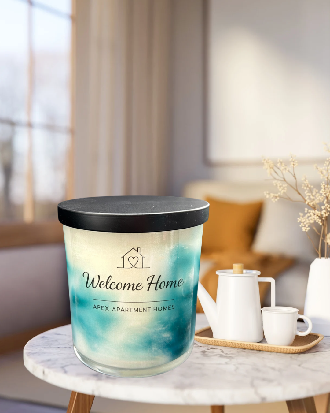 Welcome Home Soy Candle for Apartment Welcome Gifts 10 oz