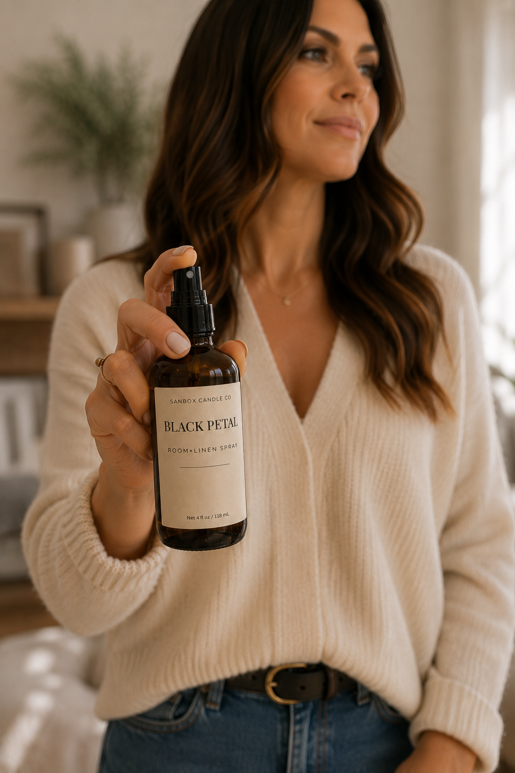 Black Petal Room & LInen Spray 4 oz