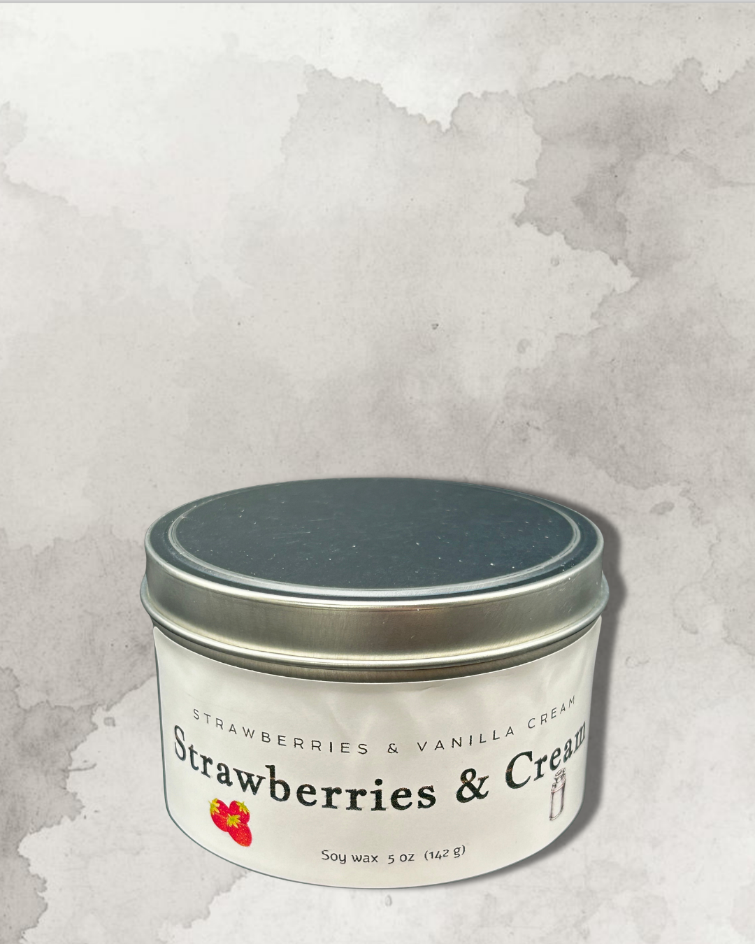 Strawberries & Cream 5 ounce Soy Candle