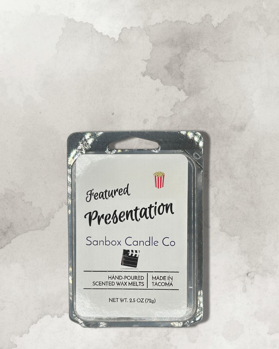 Feature Presentation Caramel Popcorn Wax Melt - Handmade Soy Blend Wax Melt Movie Theater Scent