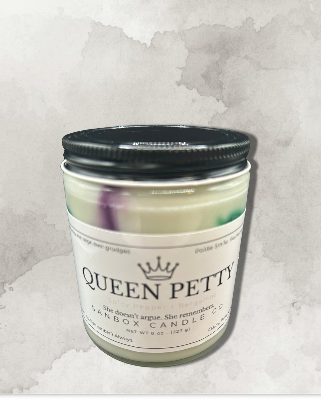 Petty AF! Collection - QUEEN PETTY!  8-ounce Soy Candle