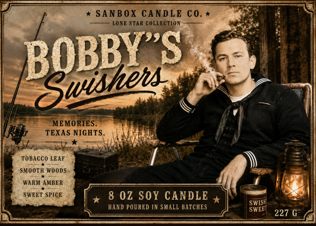 Bobby's Swisher - 8 oz Soy Candle