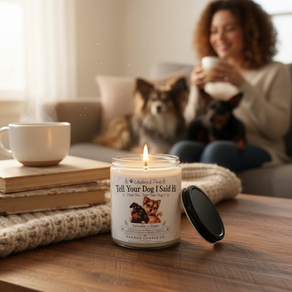 Whiskers & Paws Lavender & Whipped Cream Odor Eliminating Candle 8-oz