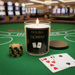 Double Down Soy Candle - Casino Gift Shop Candle, Las Vegas Novelty, Hand-Poured Gambler's Edition, 10 oz