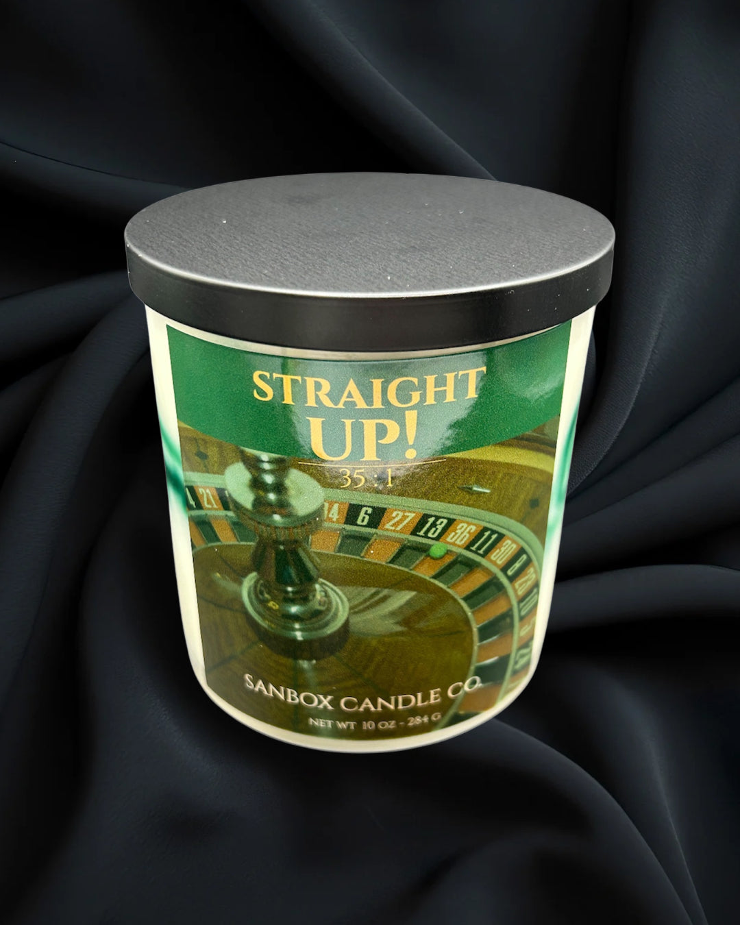 candle straight up roulette candle casino gift candle Vegas gift for mom gift for dad casino gift shop gift comp gift luxury candle home fragrance soy candle unique roulette gift candle