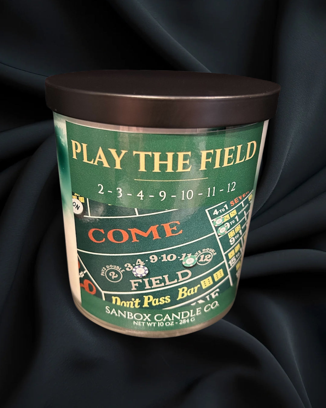 Gambler Series - Play the Field!  Sanbox Candle Co 10 ounce Soy Candle
