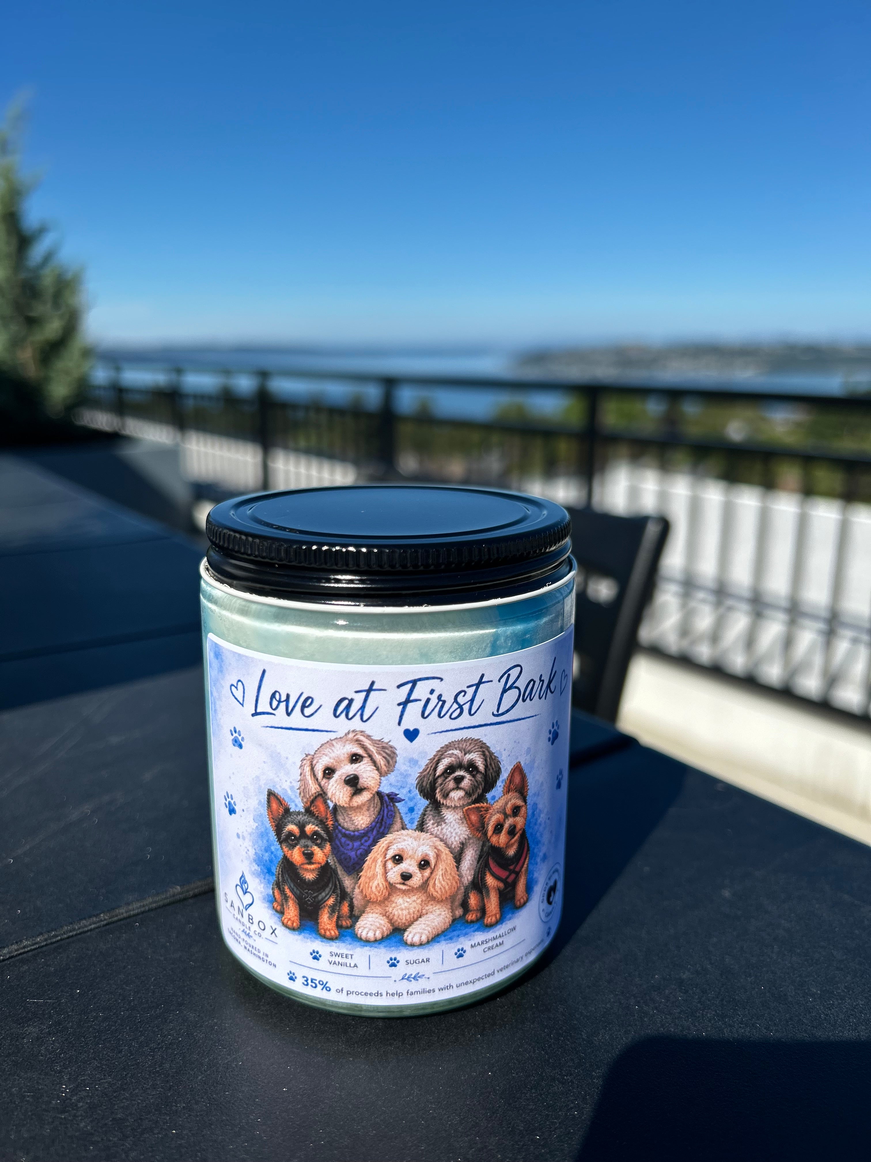 Love at First Bark 8-oz Soy Odor-Eliminating Candle