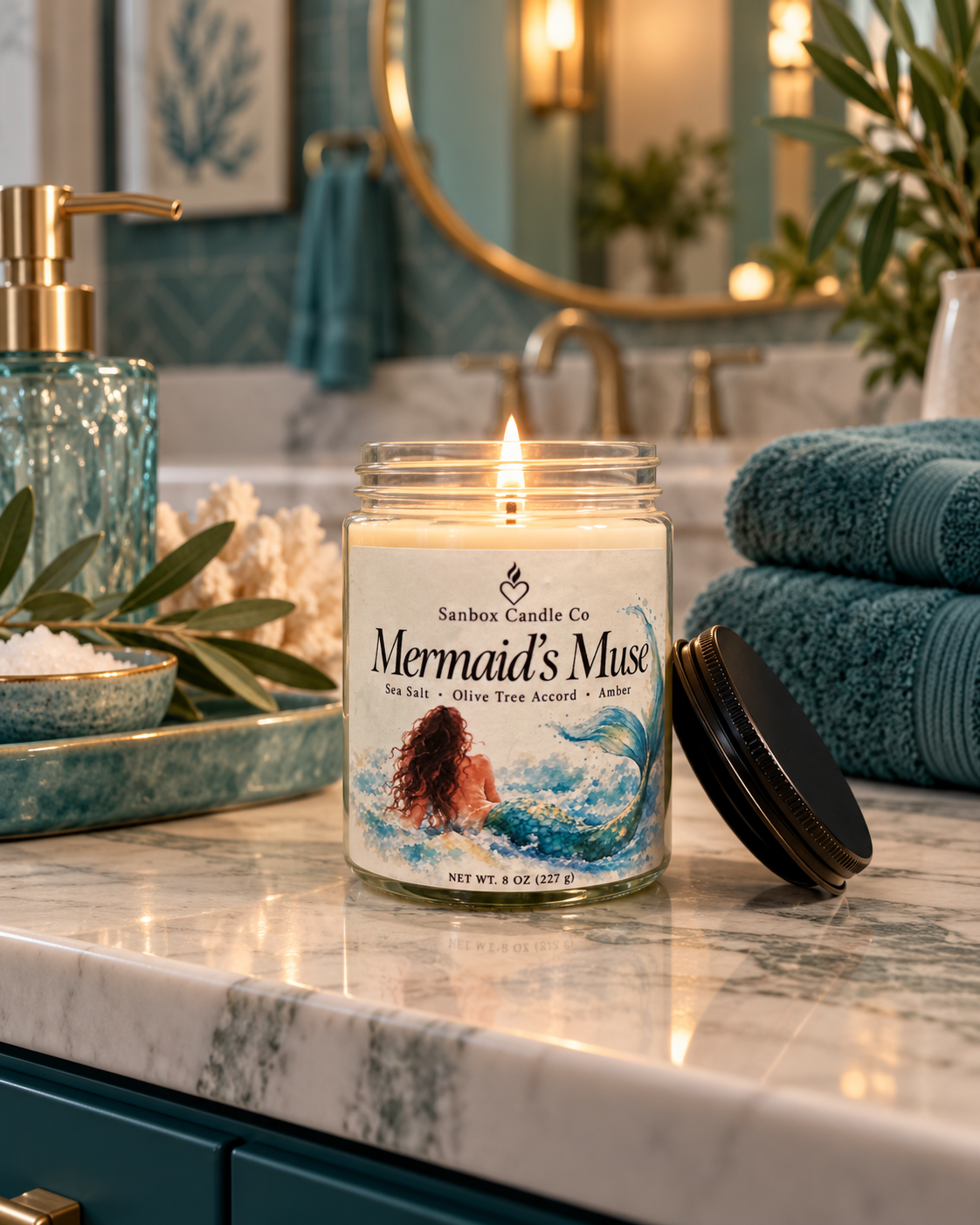 Mermaid's MUSE 8 oz Soy Candle