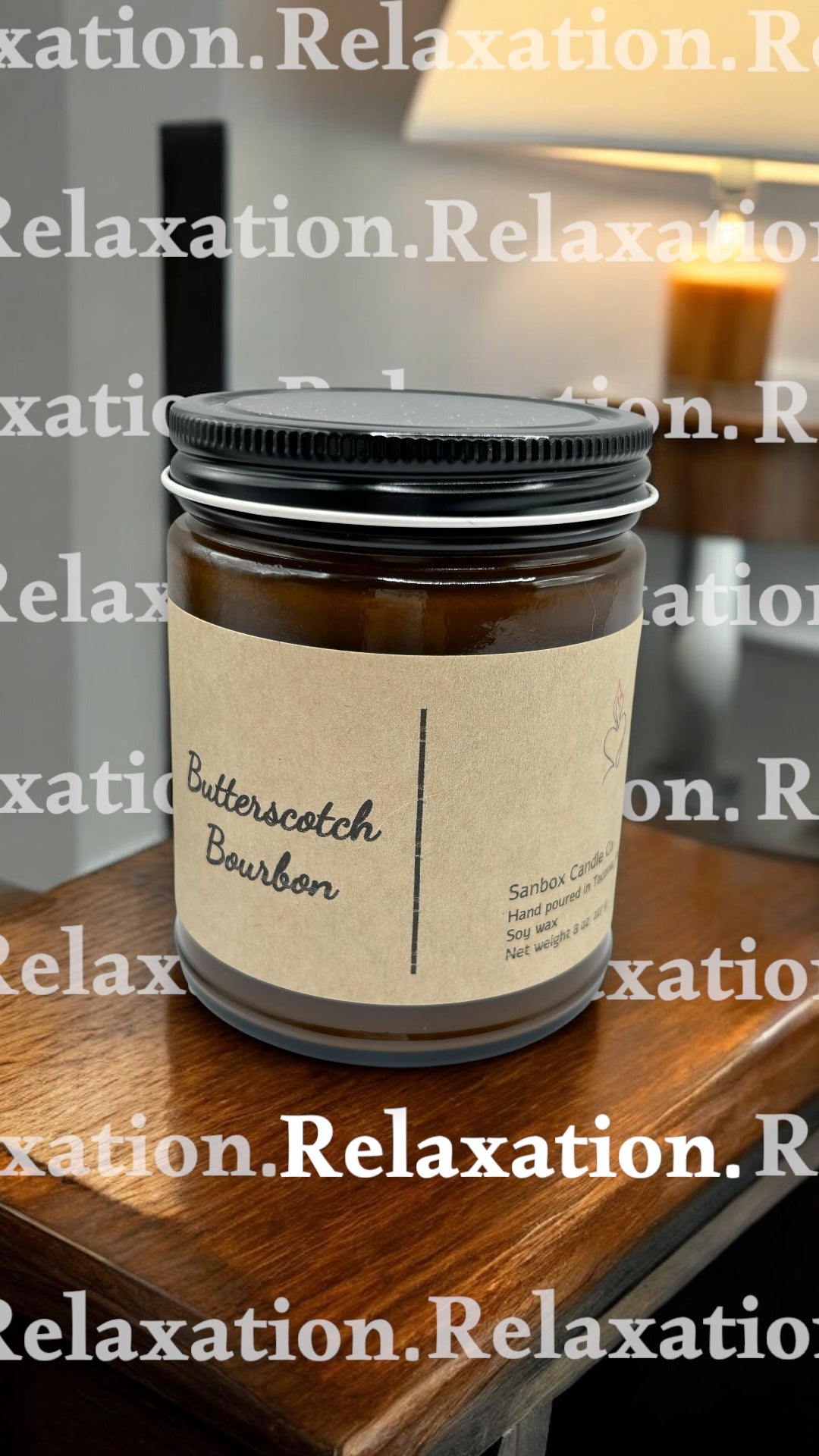 8 ounce Soy Candle Butterscotch Bourbon + Pick your favorite Fragrance