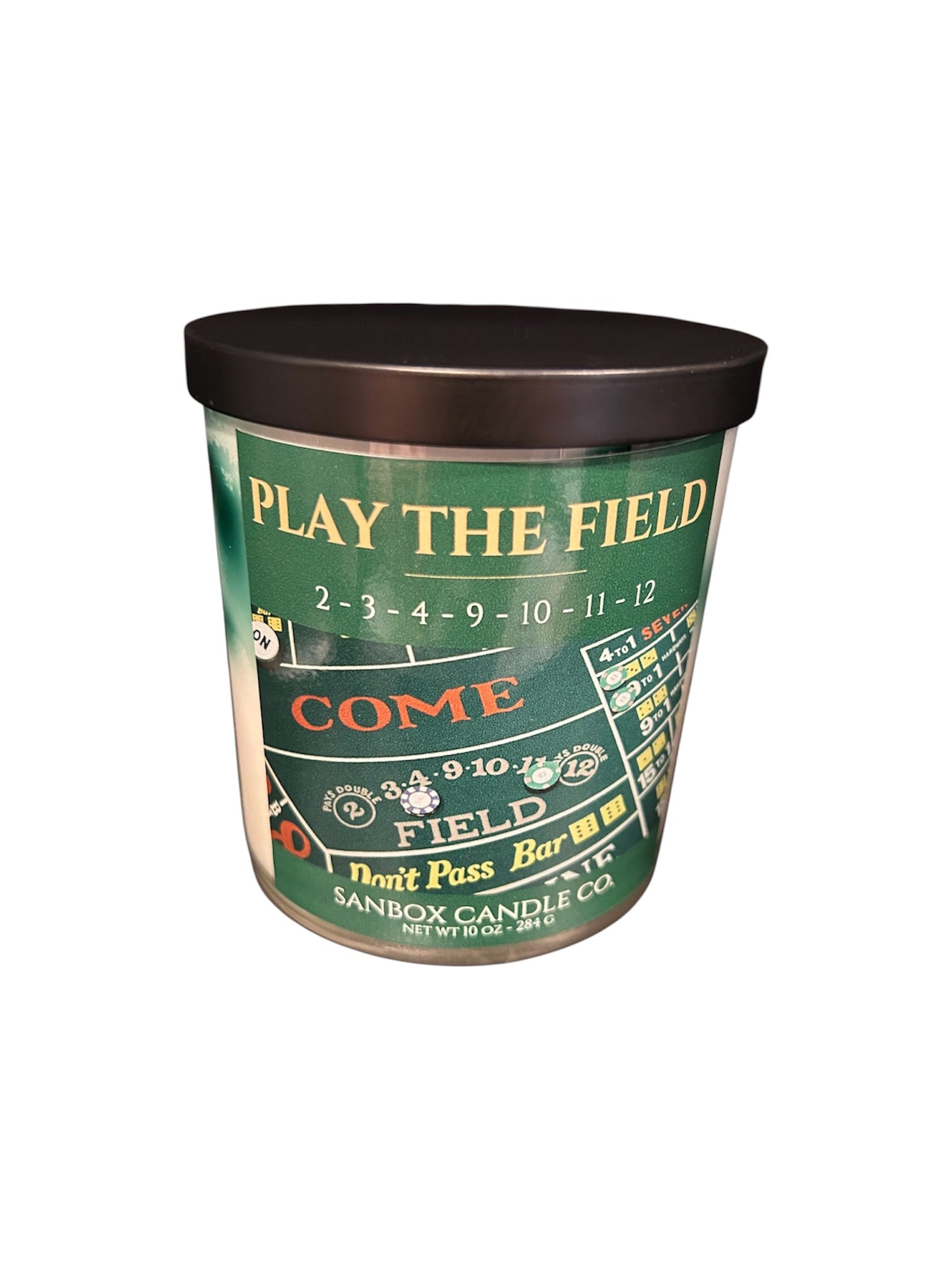 Gambler Series - Play the Field!  Sanbox Candle Co 10 ounce Soy Candle