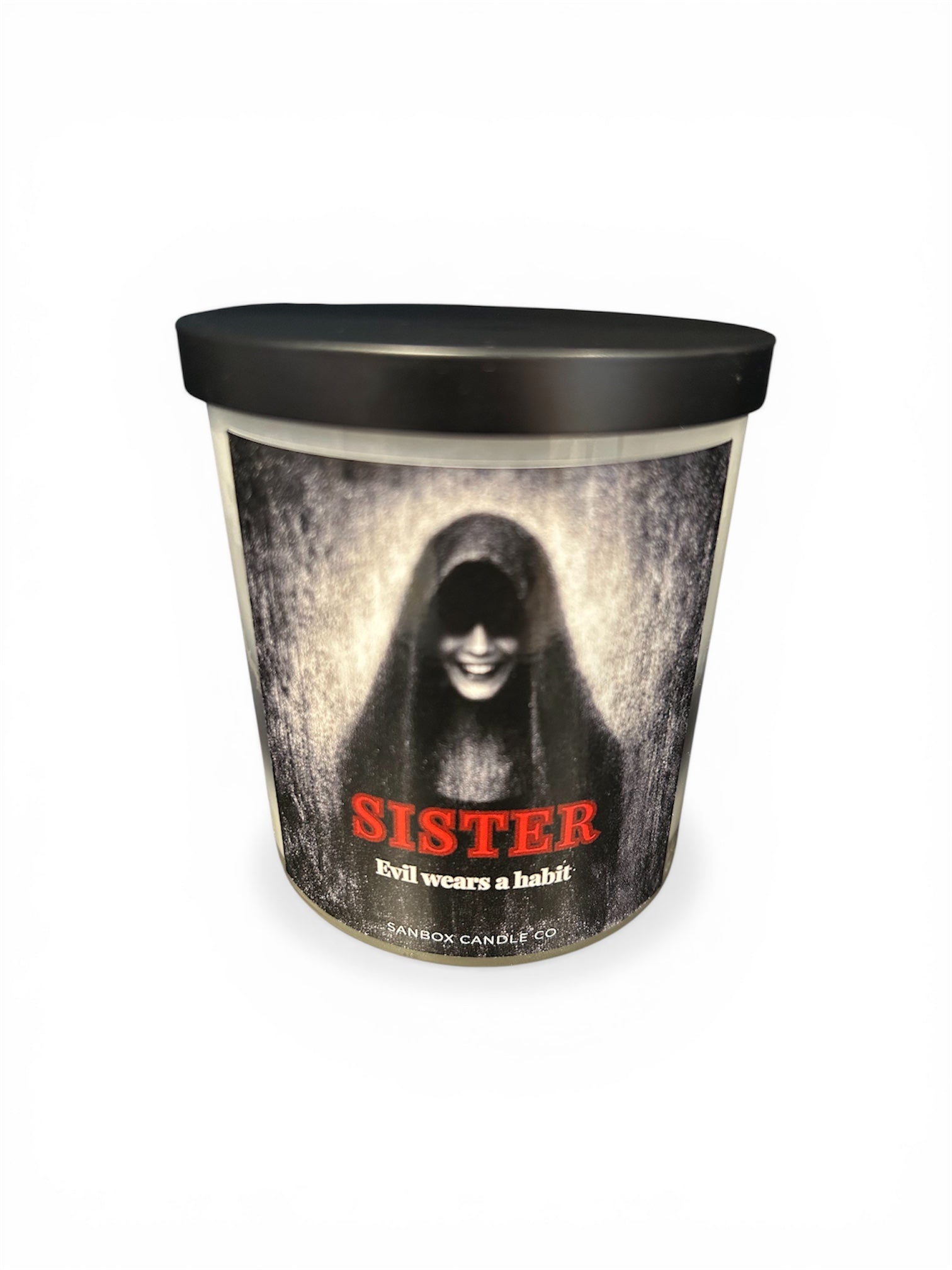 SISTER - Evil wears a habit!   10 oz Soy candle
