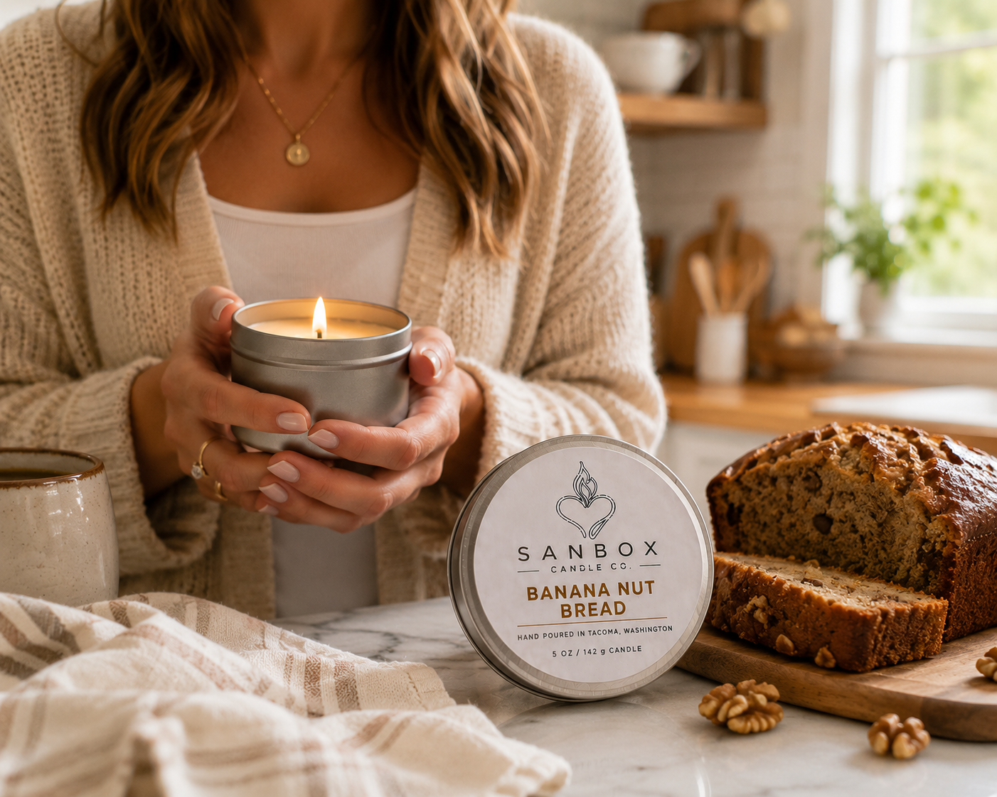 Banana Nut Bread 5-oz Soy Candle