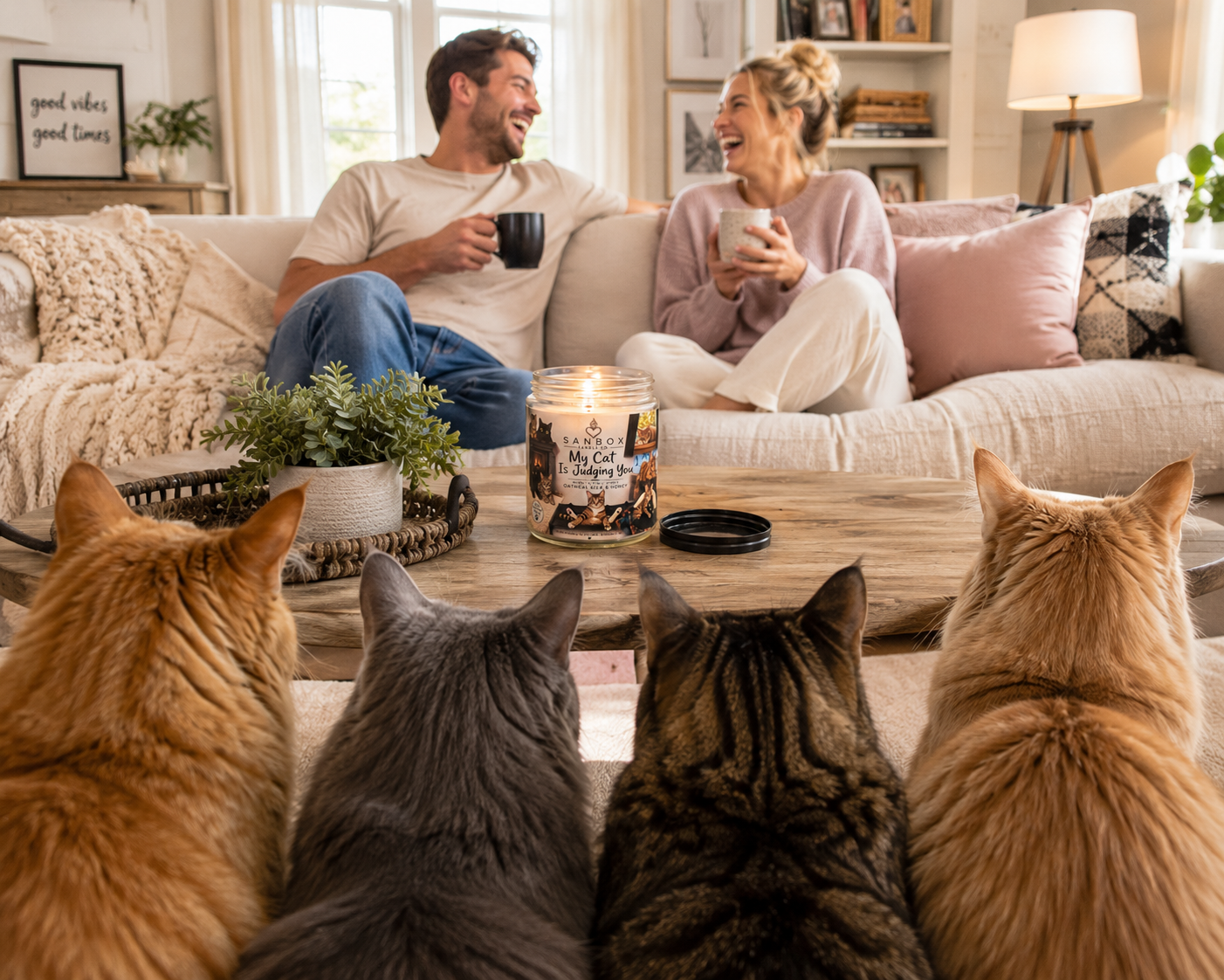 My Cat Is Judging You! 8-oz Soy Odor Eliminating Candle