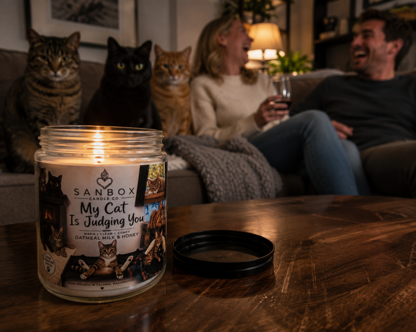 My Cat Is Judging You! 8-oz Soy Odor Eliminating Candle
