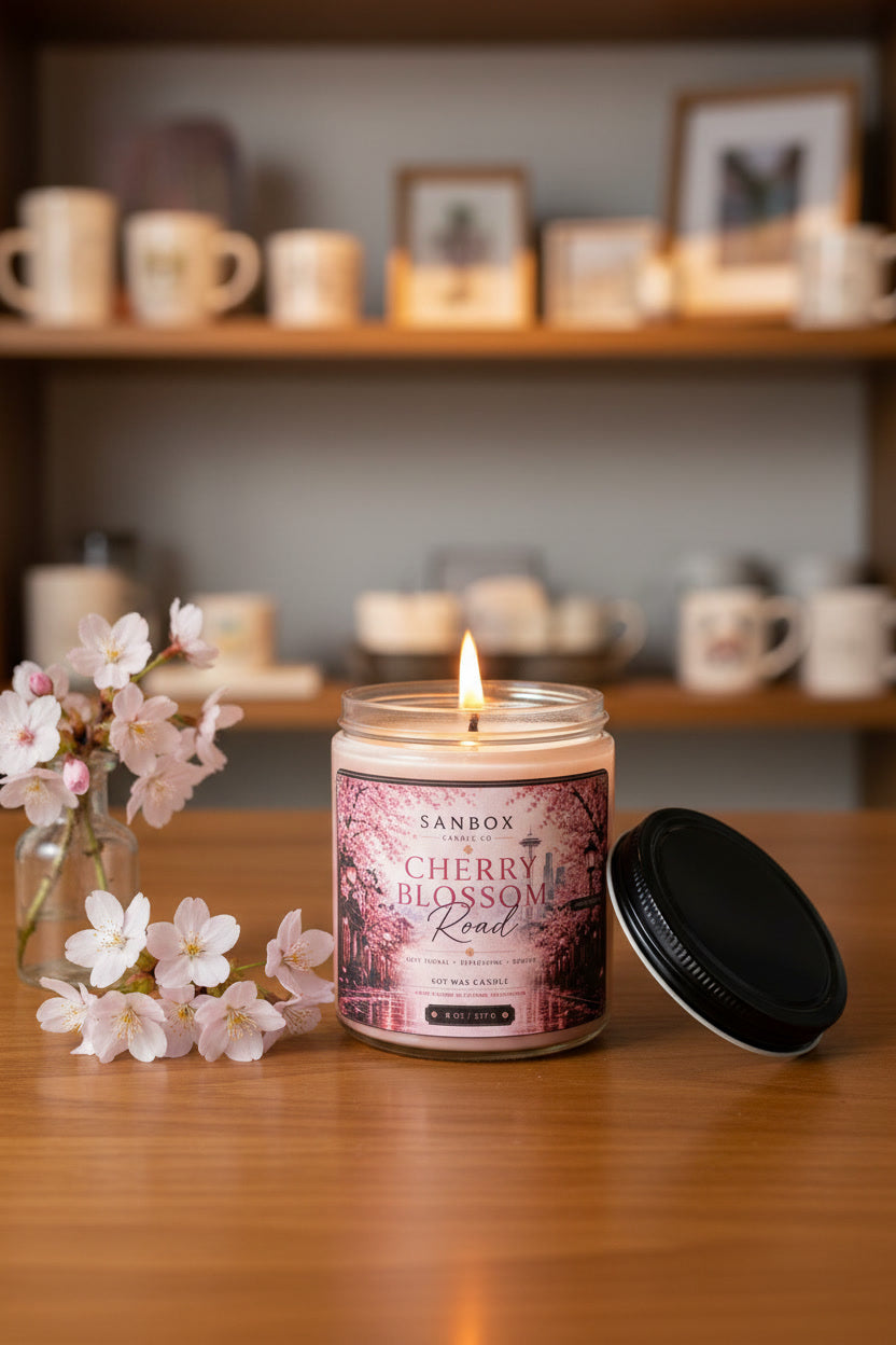 Cherry Blossom Road - 8 oz Soy Candle