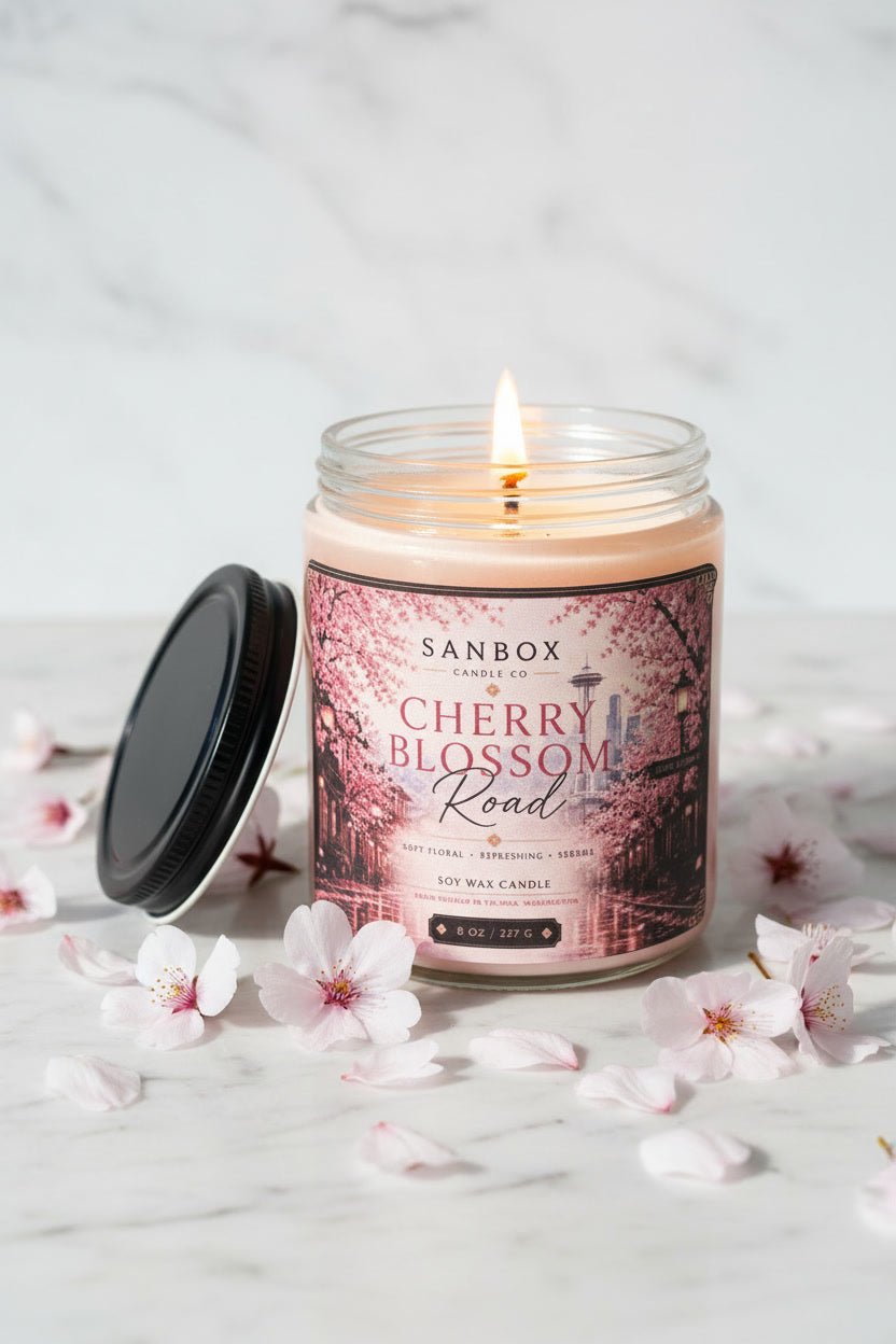 Cherry Blossom Road - 8 oz Soy Candle