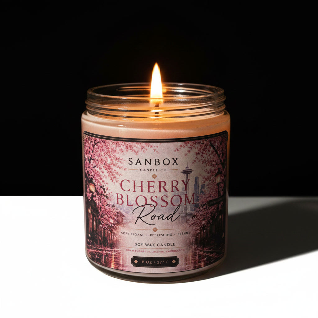 Cherry Blossom Road - 8 oz Soy Candle