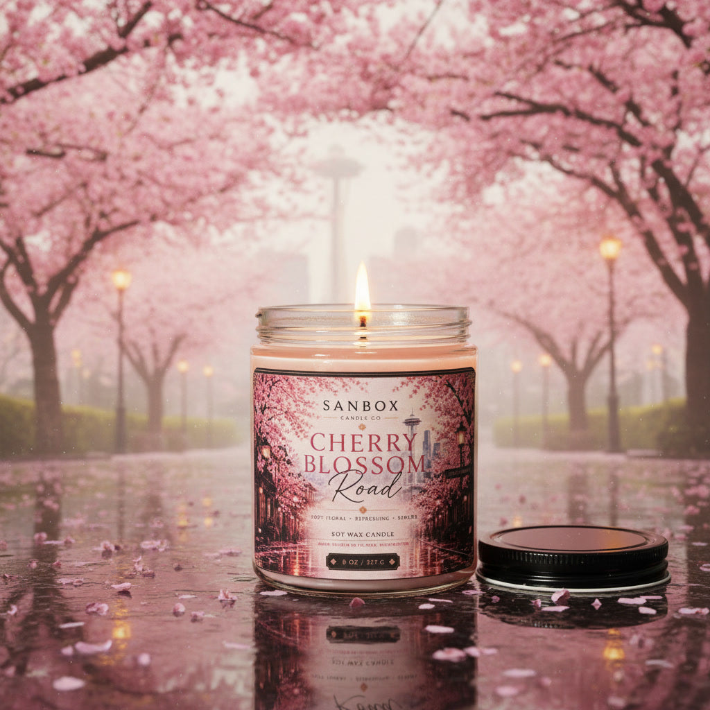 Cherry Blossom Road - 8 oz Soy Candle