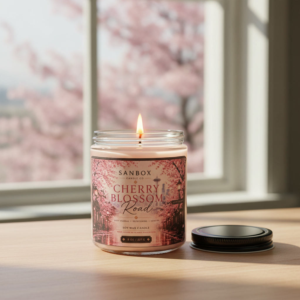 Cherry Blossom Road - 8 oz Soy Candle