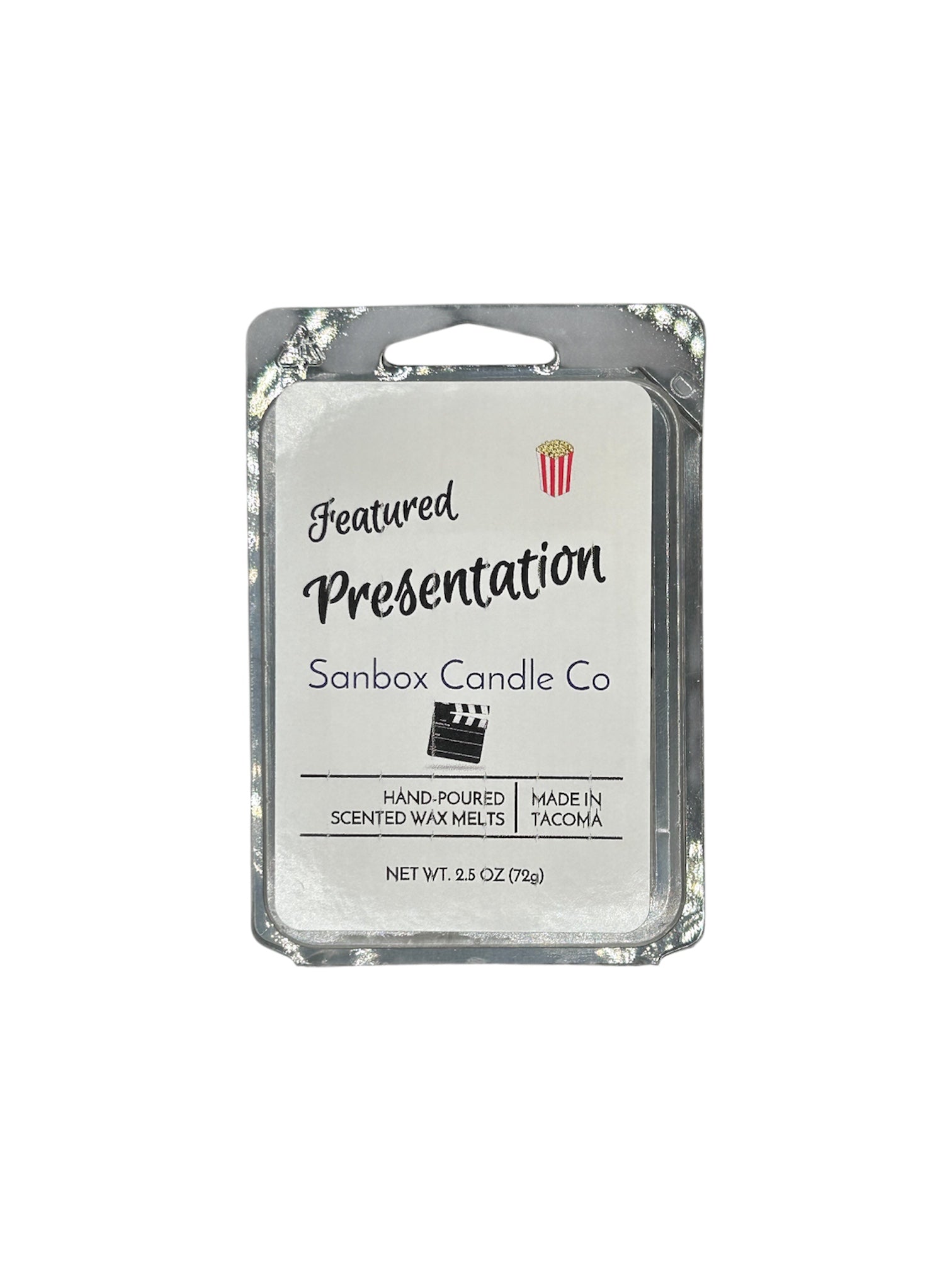 Feature Presentation Caramel Popcorn Wax Melt - Handmade Soy Blend Wax Melt Movie Theater Scent