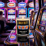 MAX BET  Soy Candle - Casino Gift Shop Candle, Las Vegas Novelty, Hand-Poured Gambler's Edition, 10 oz
