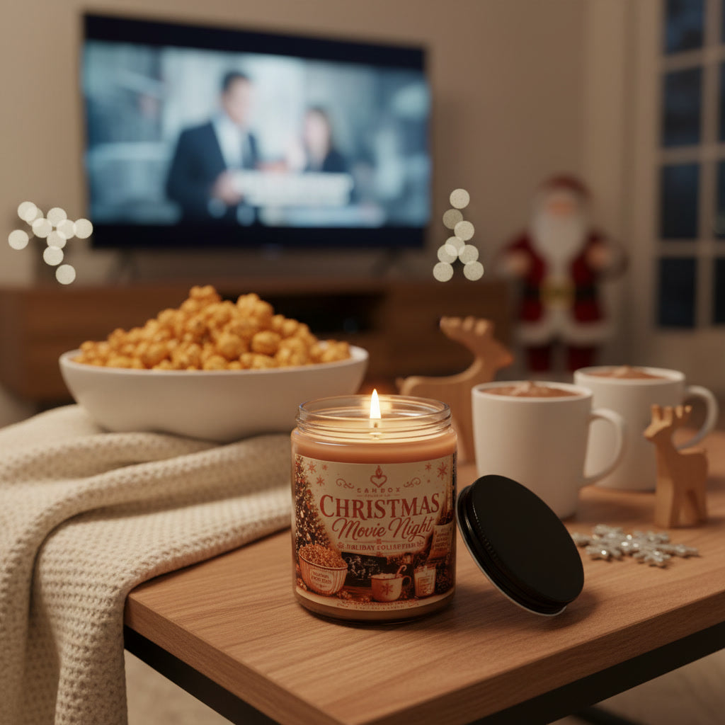 Christmas Movie Night 8-oz Soy Candle