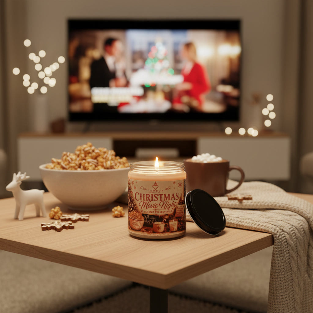 Christmas Movie Night 8-oz Soy Candle