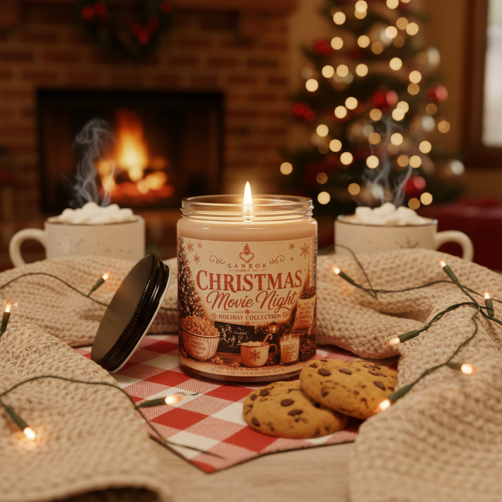 Christmas Movie Night 8-oz Soy Candle
