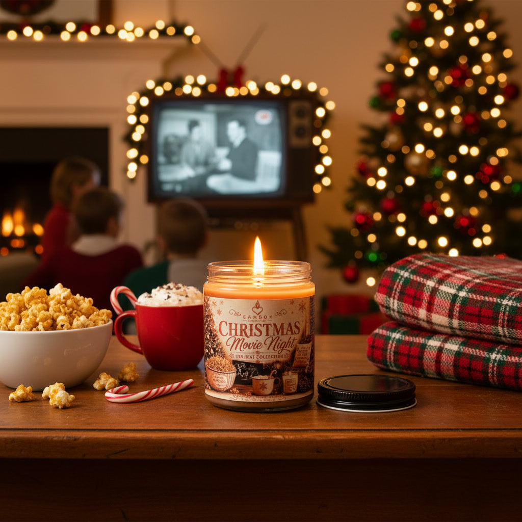 Christmas Movie Night 8-oz Soy Candle