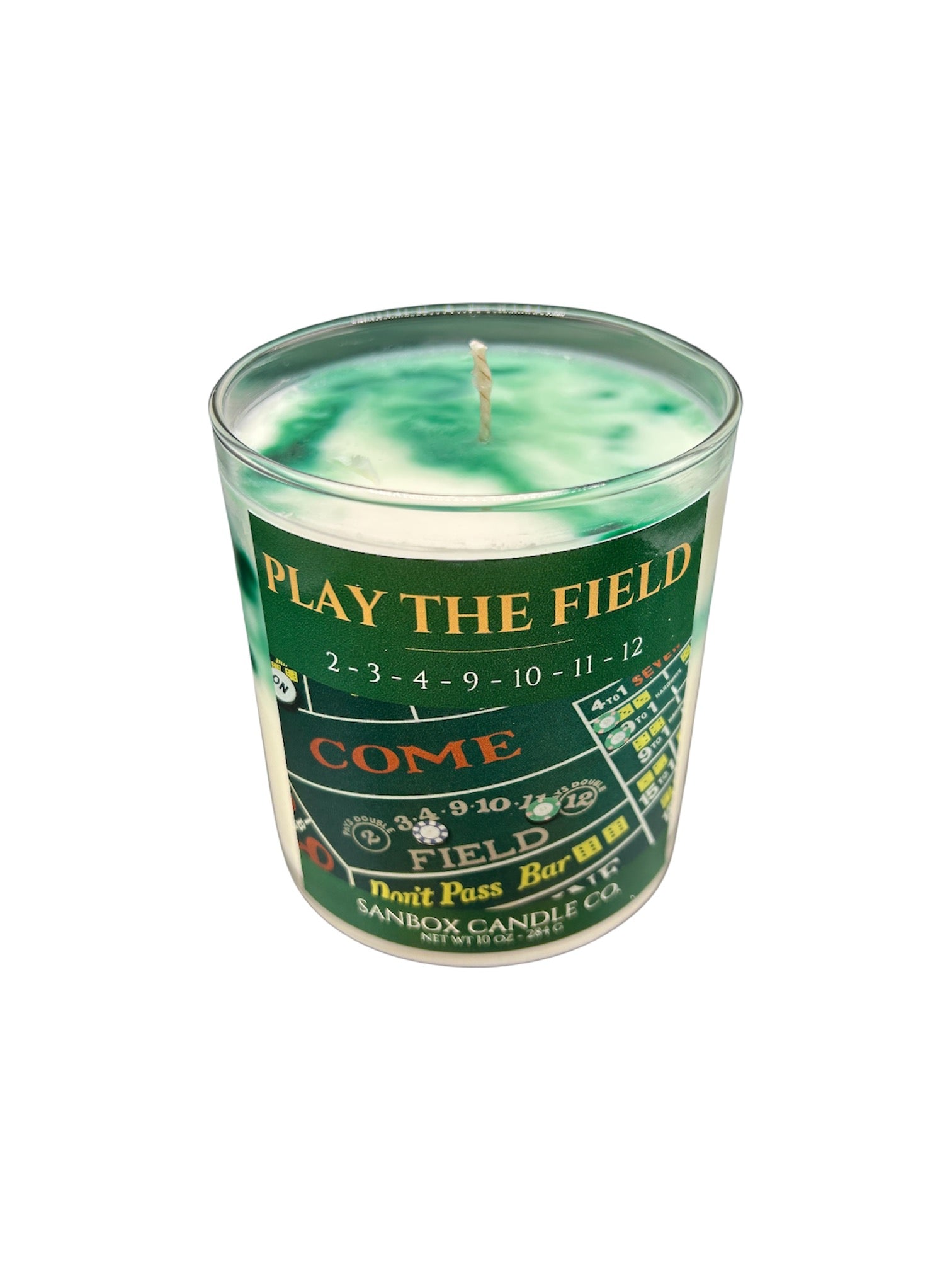 Gambler Series - Play the Field!  Sanbox Candle Co 10 ounce Soy Candle