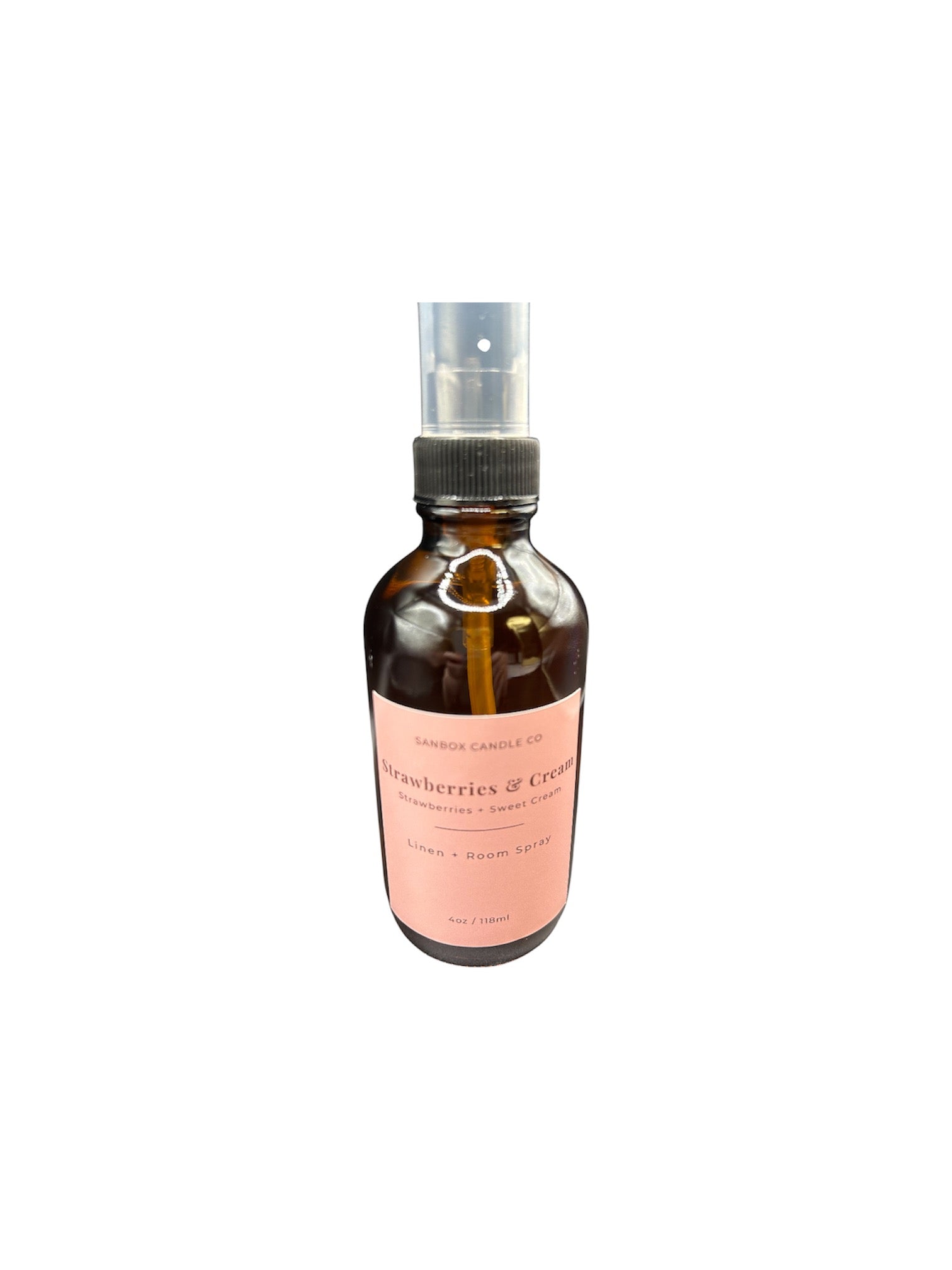 Strawberries & Cream Handmade Room Spray - 4 oz Strawberry Vanilla Home Fragrance