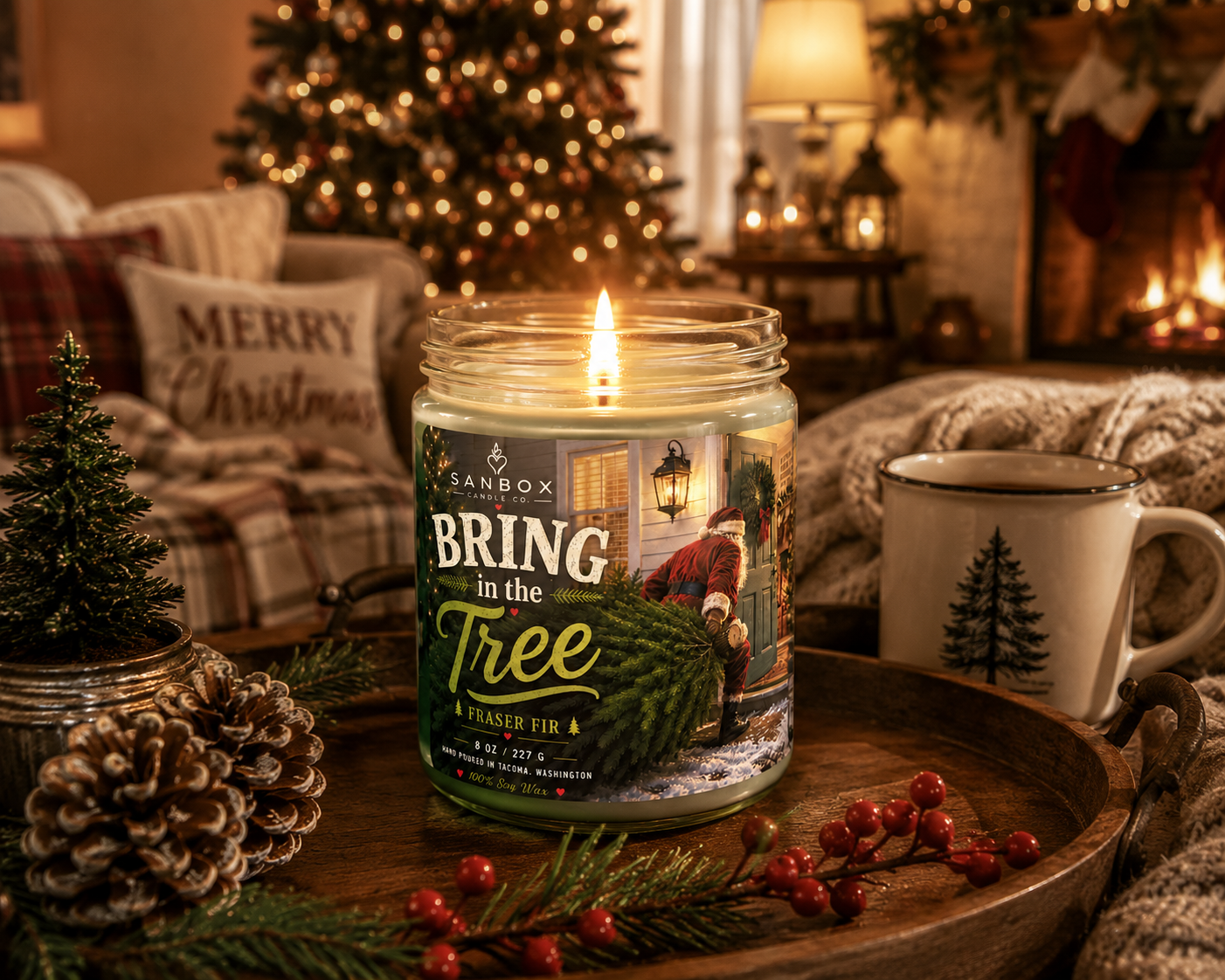 Bring in The Tree!  8-oz Soy Candle Fraser Fir