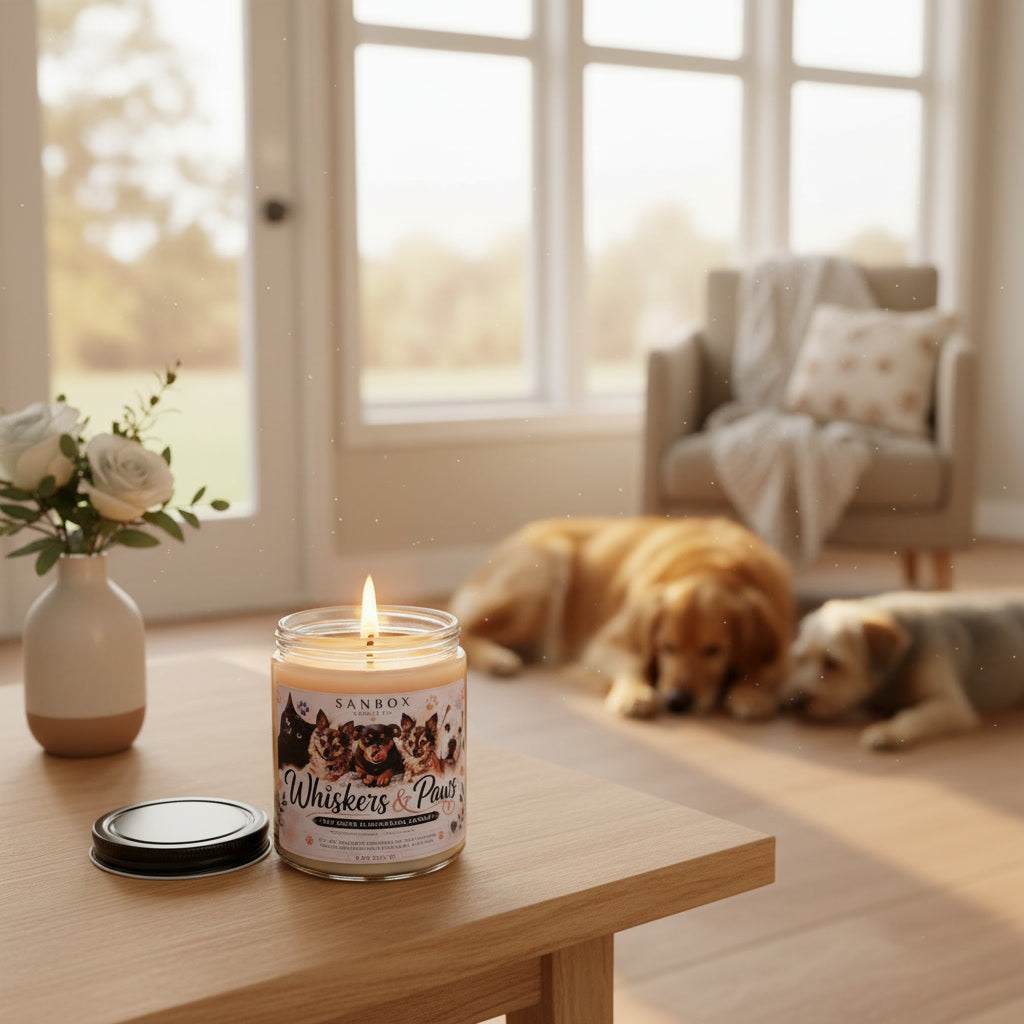 Whiskers and Paws 8 oz Soy Candle