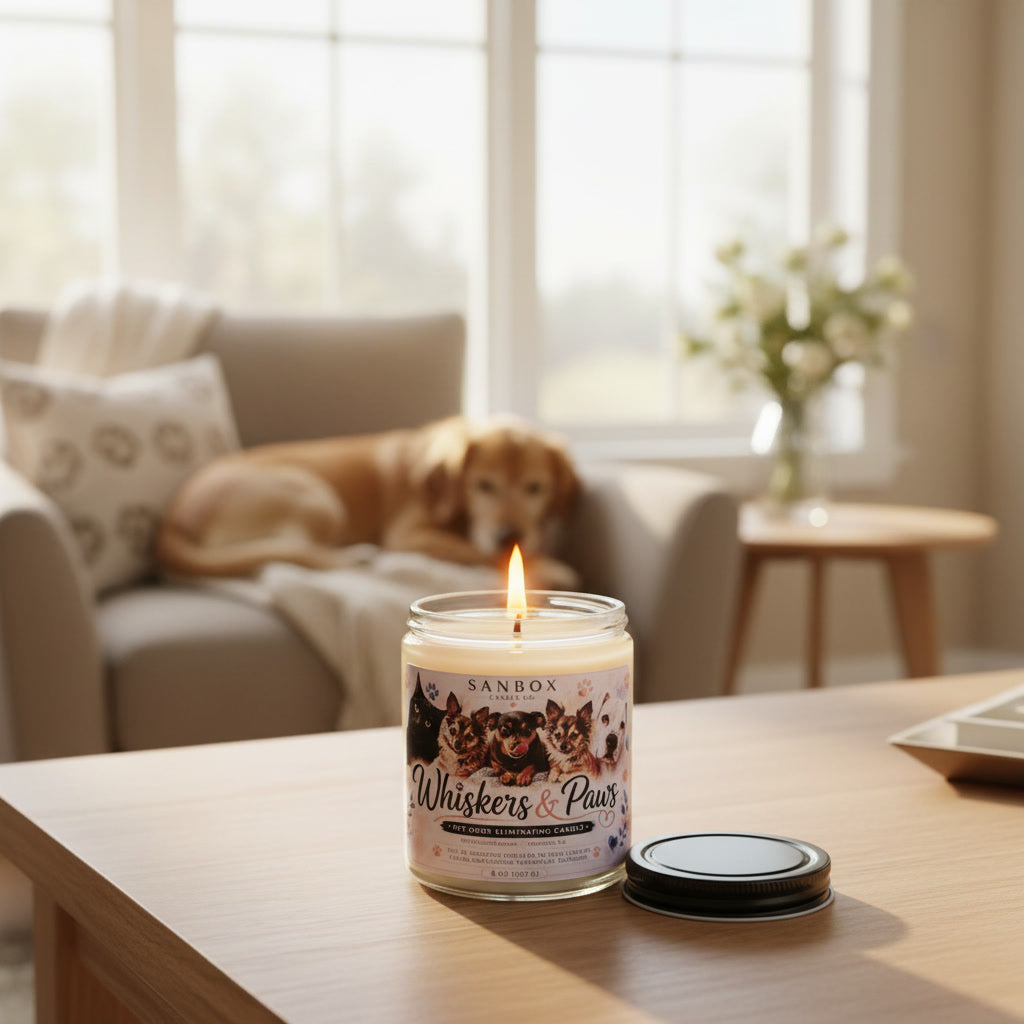 Whiskers and Paws 8 oz Soy Candle