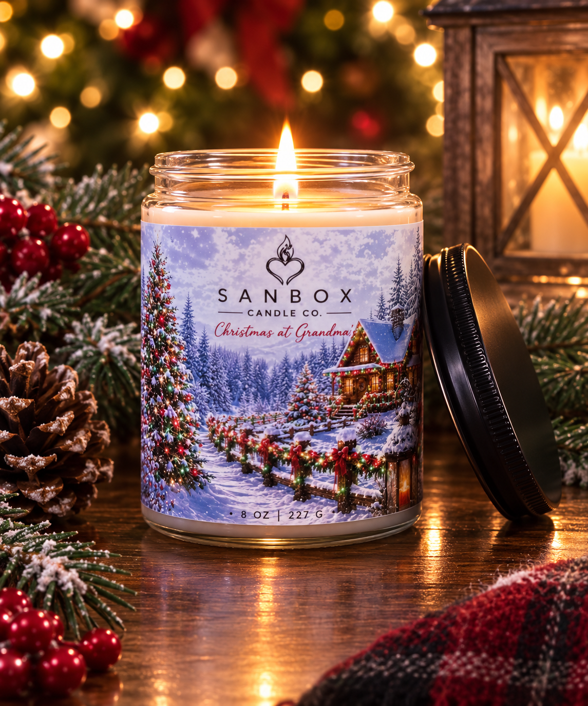 Christmas at Grandma's - 8-oz Soy Candle
